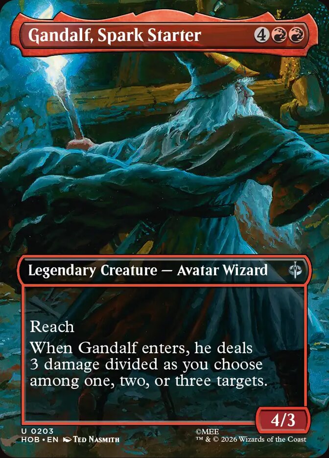 Gandalf, Spark Starter Borderless Scene Foil