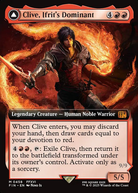 Clive, Ifrit's Dominant // Ifrit, Warden of Inferno Extended Art