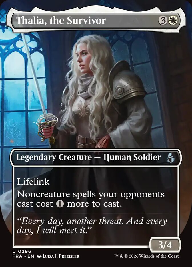 Thalia, the Survivor Borderless Echoed Foil