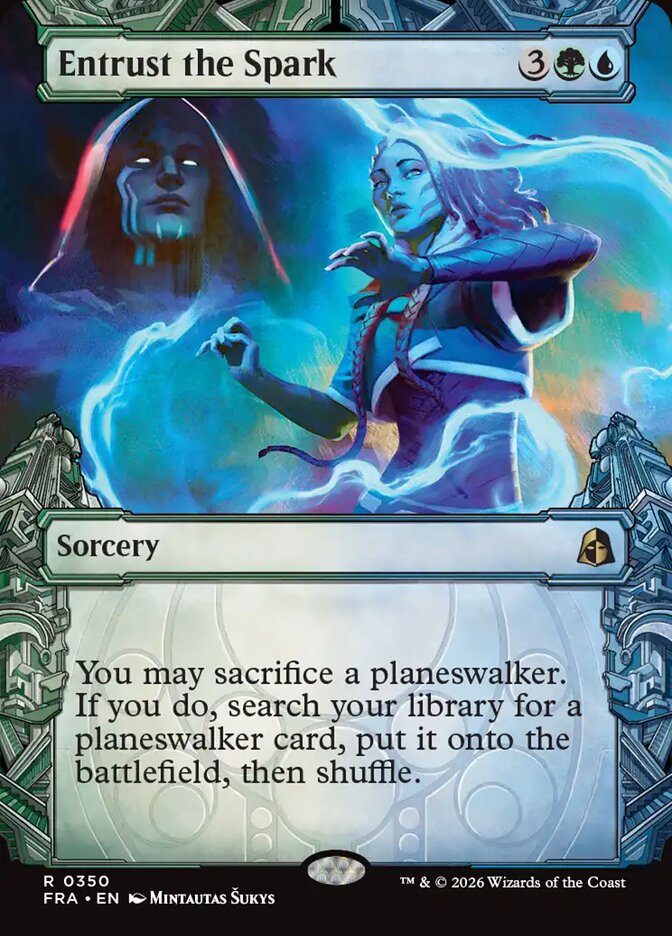 Entrust the Spark Sculptor's Stronghold