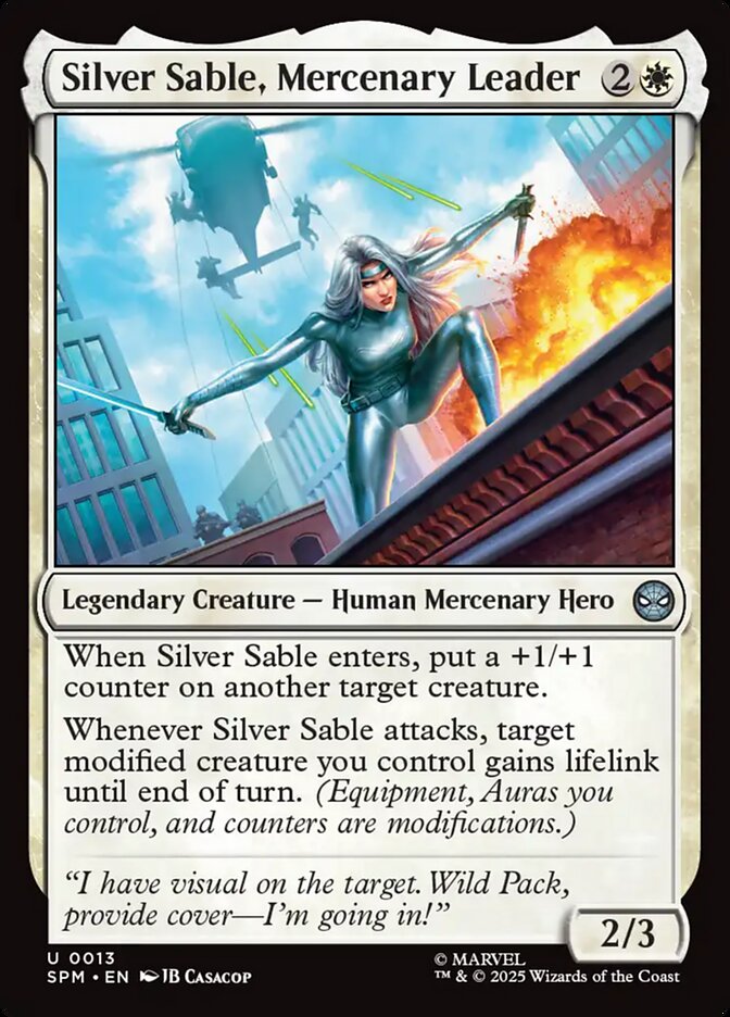 Silver Sable, Mercenary Leader Foil