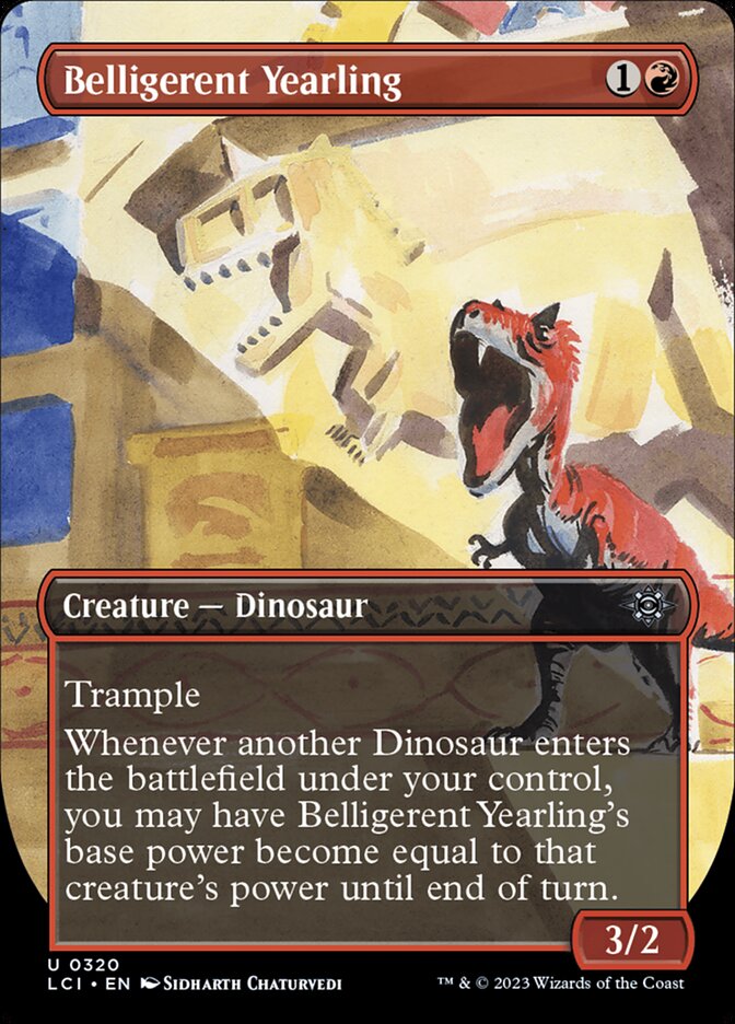 Belligerent Yearling Borderless Foil
