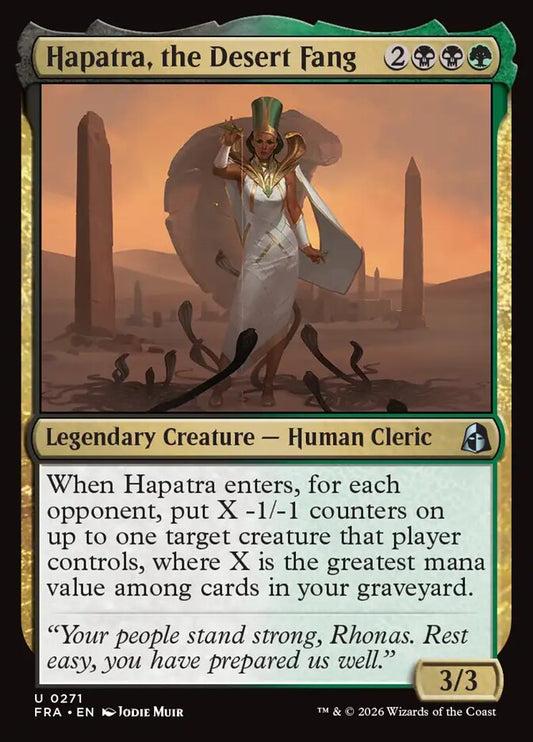 Hapatra, the Desert Fang Foil