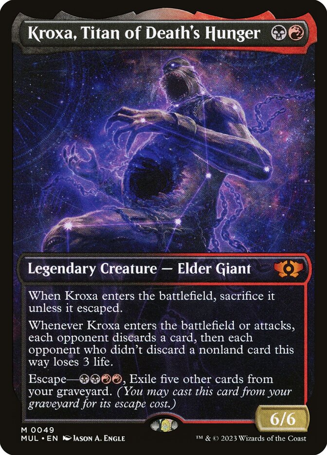 Kroxa, Titan of Death's Hunger Showcase Foil