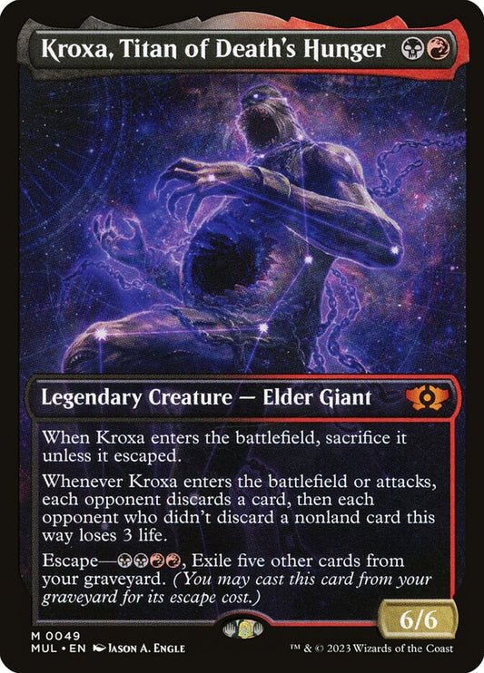 Kroxa, Titan of Death's Hunger Showcase Foil