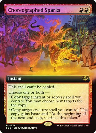 Choreographed Sparks Extended Art Foil