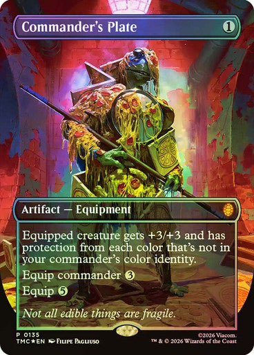 Commander's Plate Borderless Foil