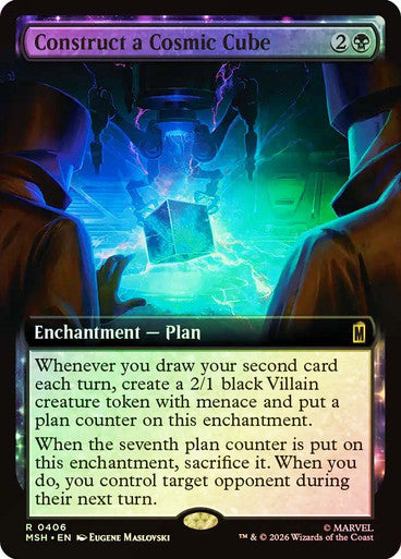 Construct a Cosmic Cube Extended Art Foil