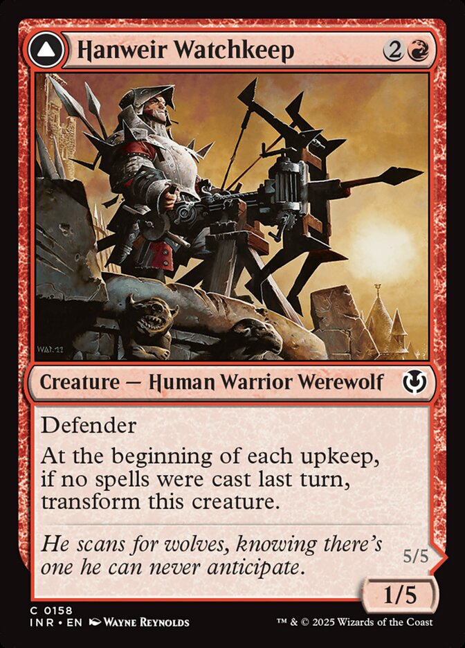 Hanweir Watchkeep // Bane of Hanweir Foil