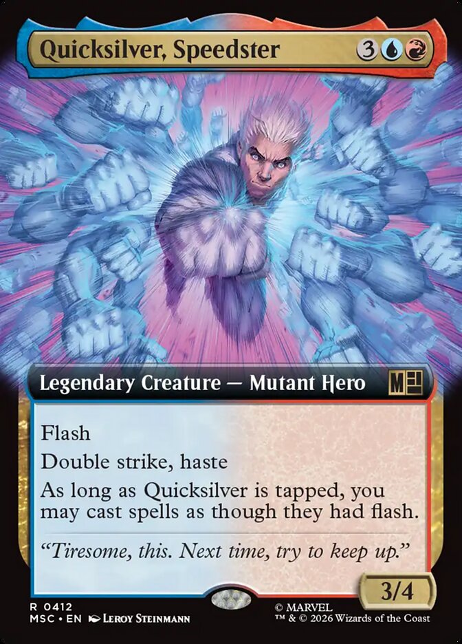 Quicksilver, Speedster Extended Art
