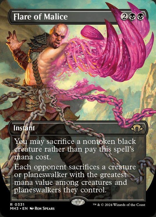 Flare of Malice Borderless Foil