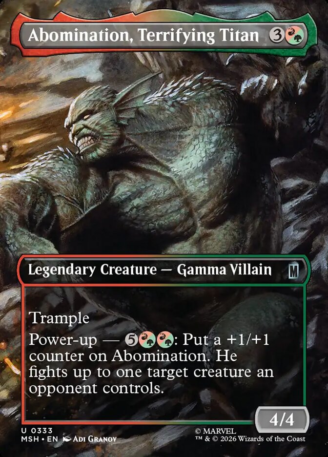 Abomination, Terrifying Titan Borderless Scene Foil