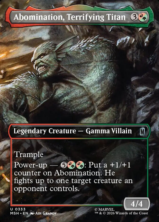 Abomination, Terrifying Titan Borderless Scene Foil