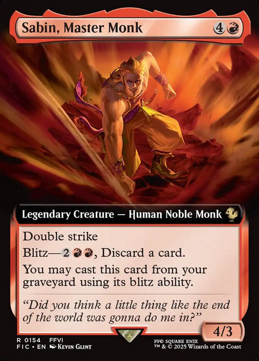 Sabin, Master Monk Extended