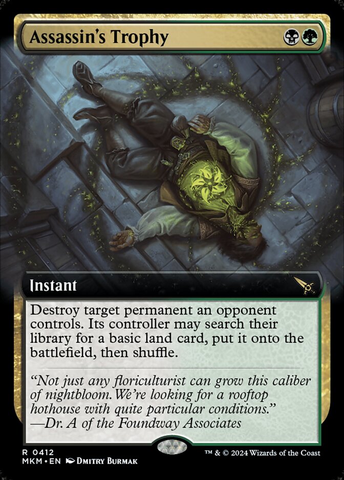 Assassin's Trophy Extended Art