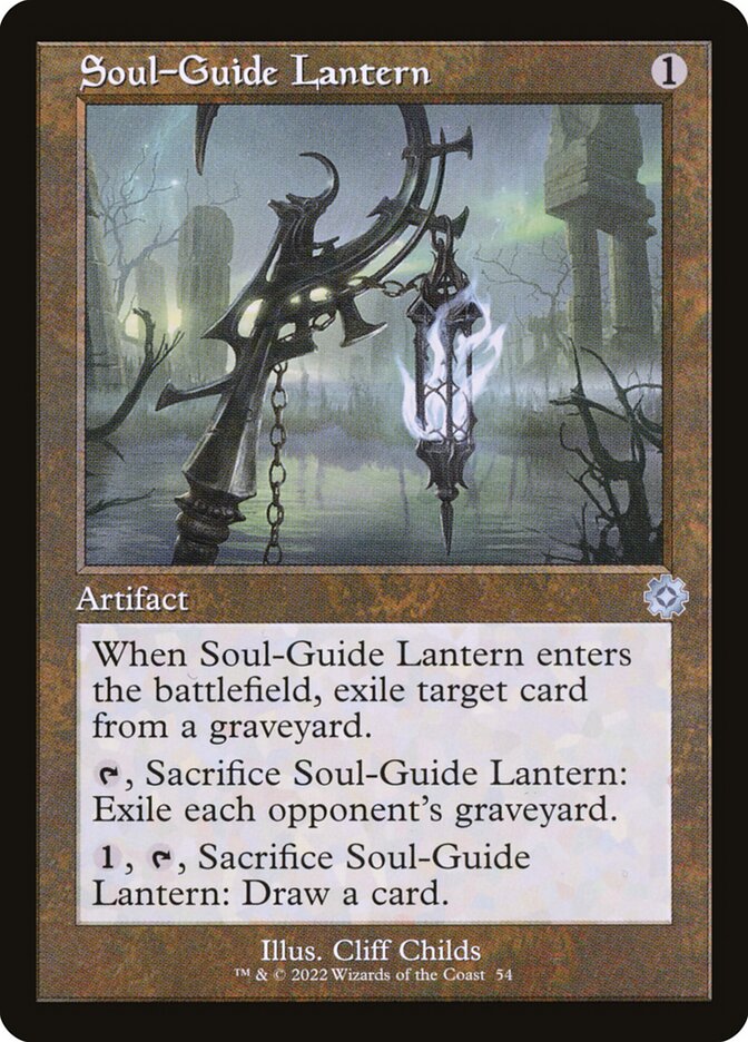 Soul-Guide Lantern Retro Frame Foil
