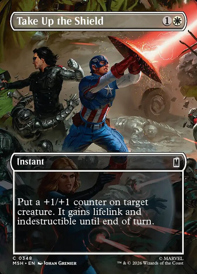 Take Up the Shield Borderless Scene Foil
