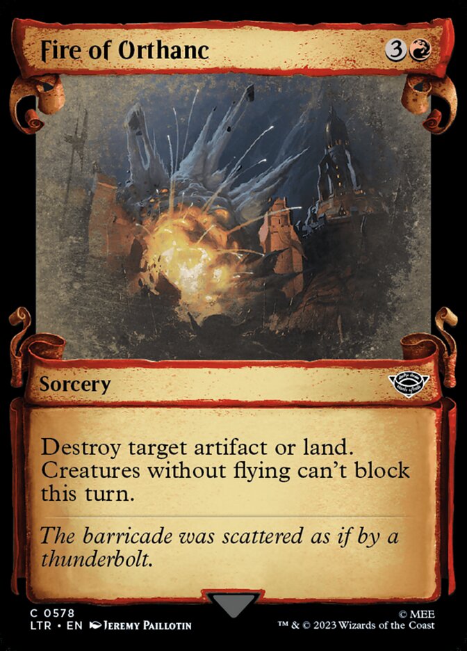 Fire of Orthanc Showcase Silver Foil