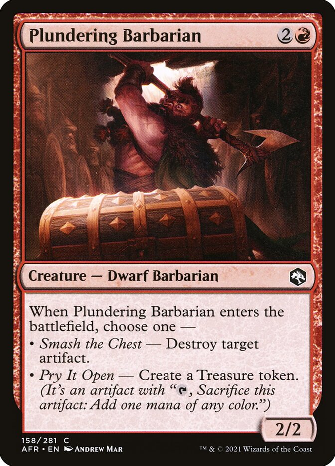 Plundering Barbarian Foil