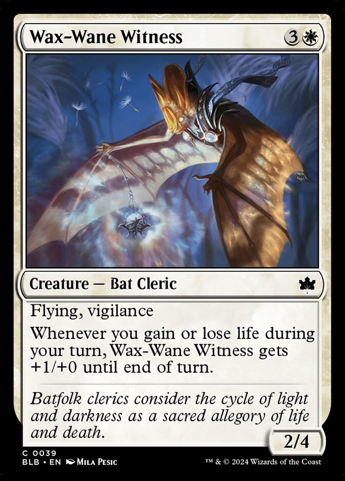 Wax-Wane Witness Foil