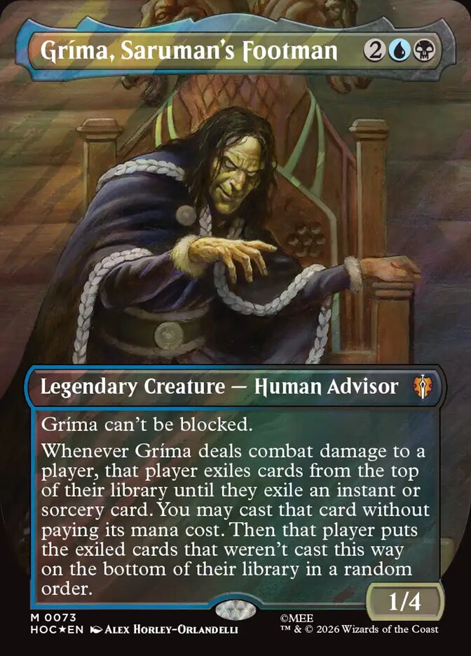 Gríma, Saruman's Footman Classic Artist Surge Foil