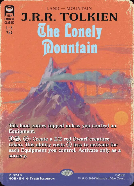 The Lonely Mountain Book Cover Foil
