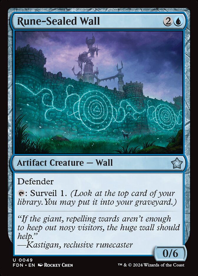 Rune-Sealed Wall Foil