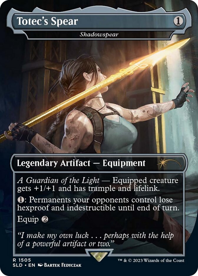 Shadowspear Secret Lair Borderless (Totec's Spear)