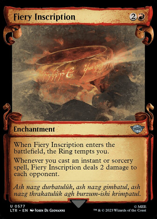 Fiery Inscription Showcase