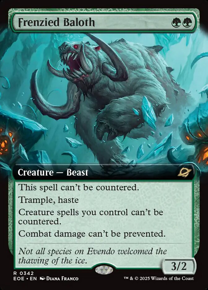 Frenzied Baloth Extended Art Foil