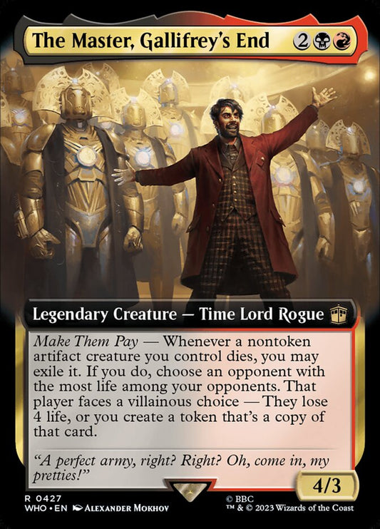 The Master, Gallifrey's End Extended Art