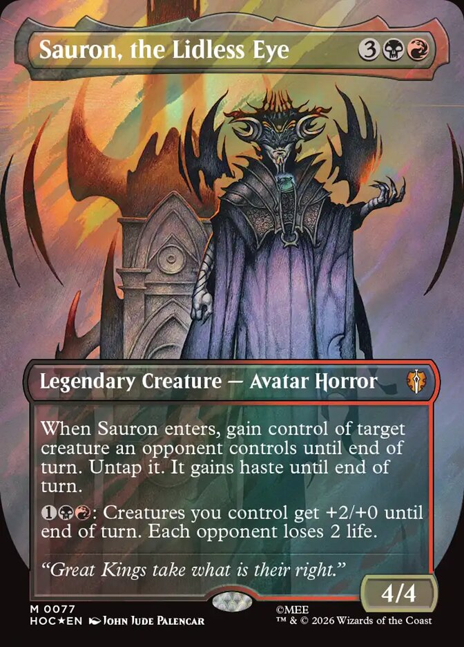 Sauron, the Lidless Eye Classic Artist Surge Foil