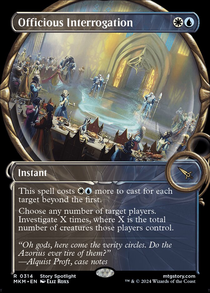Officious Interrogation Showcase Foil