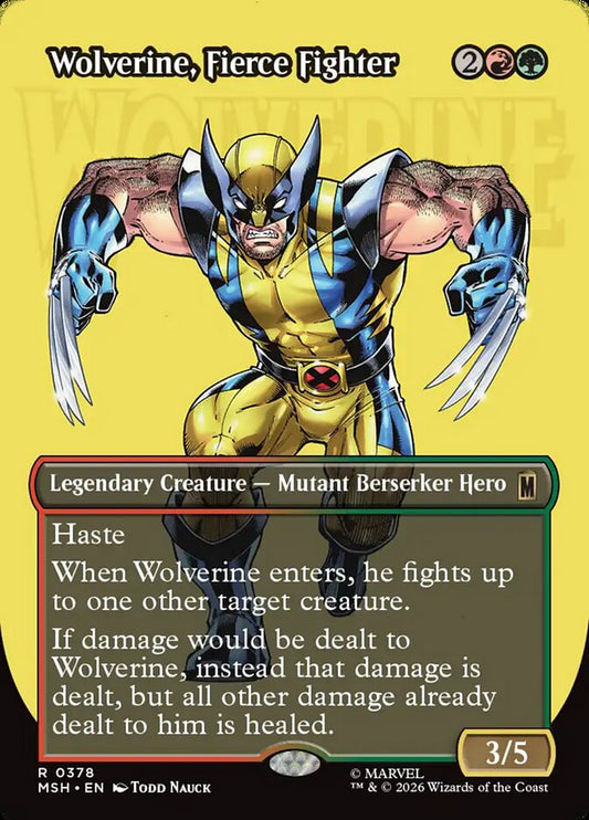 Wolverine, Fierce Fighter Borderless Logo