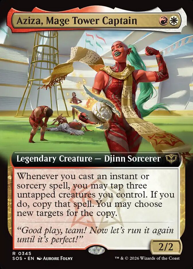 Aziza, Mage Tower Captain Extended Art Foil