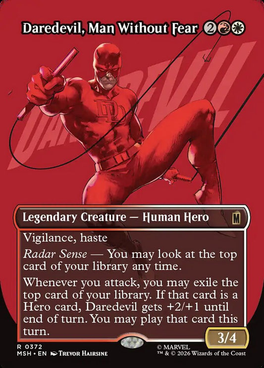 Daredevil, Man Without Fear Borderless Logo Foil