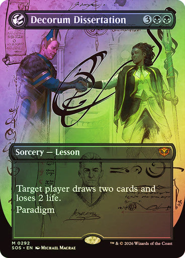 Decorum Dissertation Borderless Foil