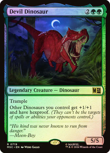 Devil Dinosaur Foil