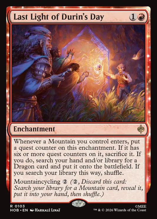 Last Light of Durin's Day Foil