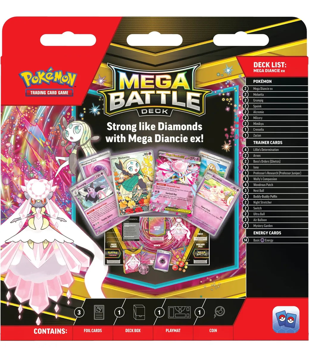 Pokemon Mega Battle Decks Gengar Ex Diancie Ex (Par)