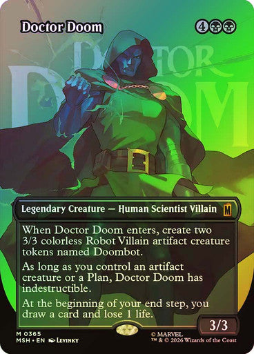 Doctor Doom Borderless Logo Foil