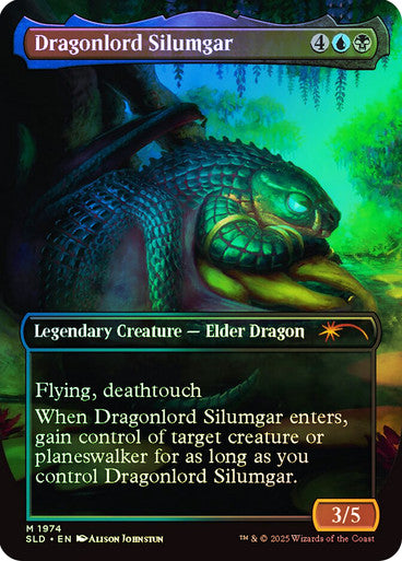Dragonlord Silumgar // Dragonlord Silumgar Secret Lair Borderless Foil