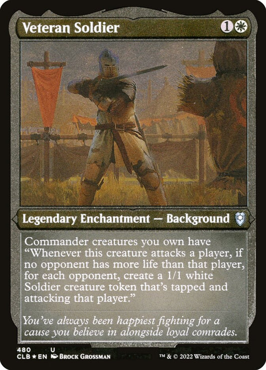 Veteran Soldier Etched Foil