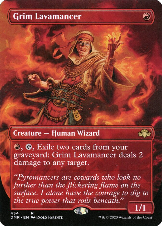 Grim Lavamancer Borderless Foil