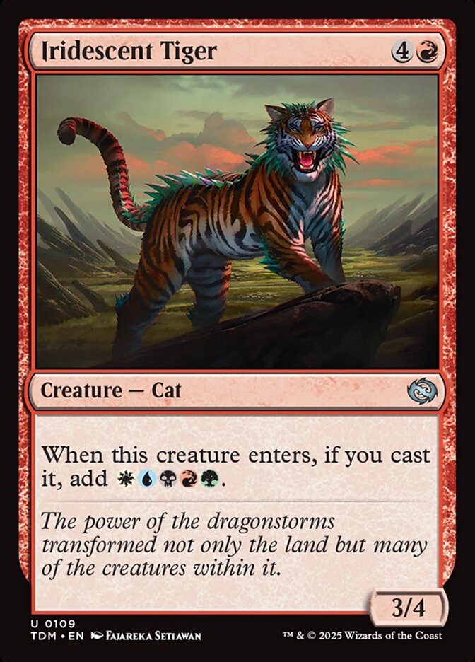 Iridescent Tiger Foil