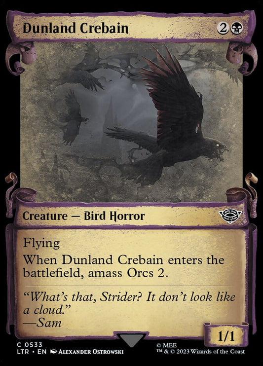Dunland Crebain Showcase Silver Foil