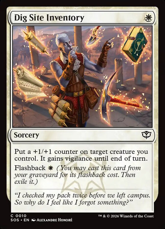 Dig Site Inventory Foil