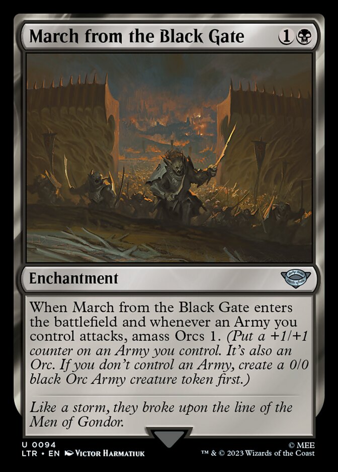 March from the Black Gate Foil