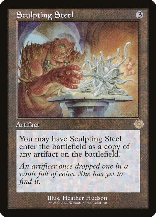 Sculpting Steel Retro Frame Foil
