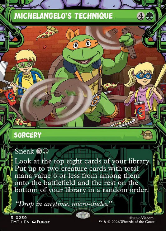 Michelangelo's Technique Sewer Frame